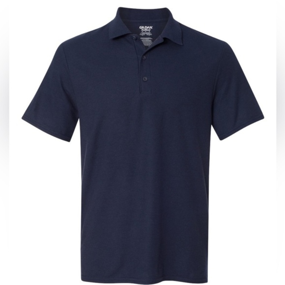 Gildan dry blend‎ double pique polo navy blue 3XL